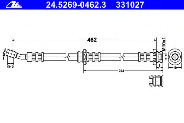Tubo flexible de frenos 24.5269-0462.3