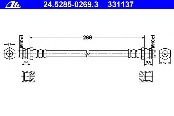 Tubo flexível de travão 24.5285-0269.3