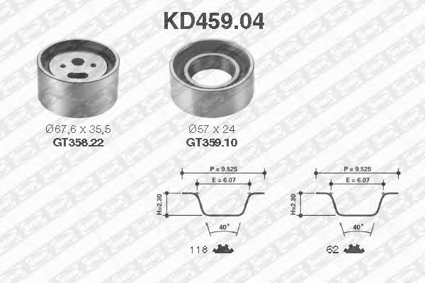 Timing Belt Kit KD459.04