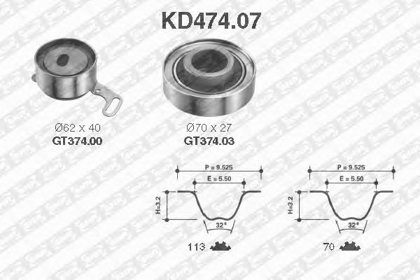Kit de distribution KD474.07