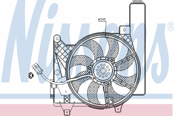 Ventilateur, refroidissement du moteur 85202