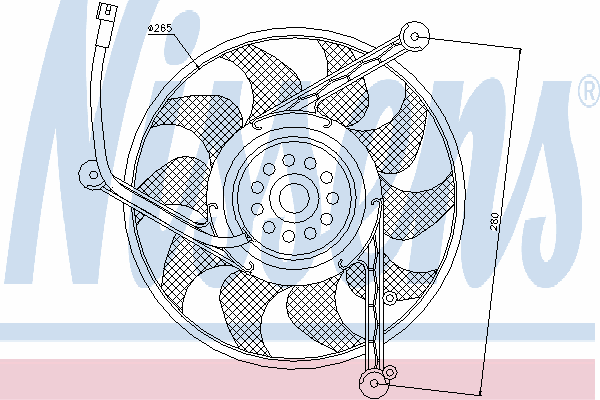 Fan, radiator 85618