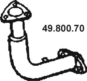 Tubo gas scarico 49.800.70