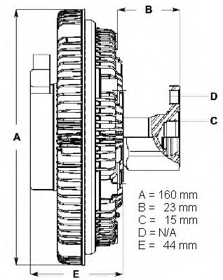 Embrayage, ventilateur de radiateur 0720002052