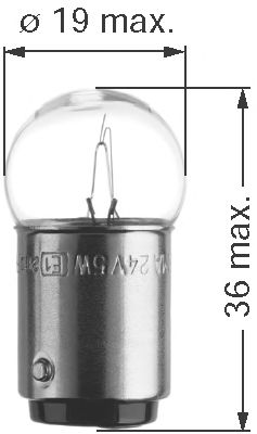 Bulb, licence plate light; Bulb, tail light; Bulb, interior light; Bulb, park-/position light 0500312050