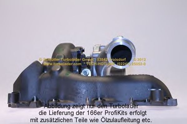 Turbocompressor, sobrealimentação 166-00285