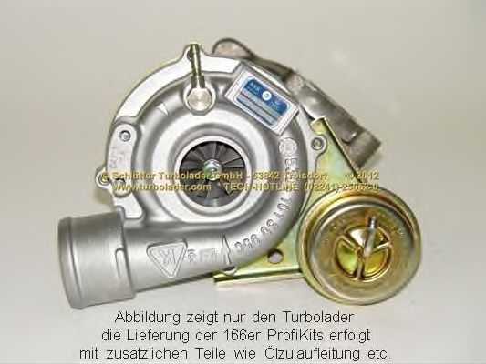 Turbocompressor, sobrealimentação 166-01000