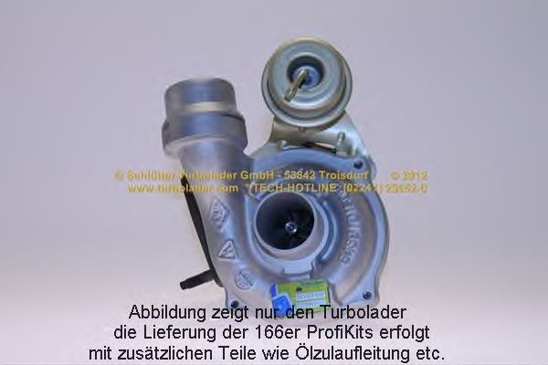 Turbocompressor, sobrealimentação 166-09250