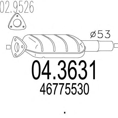 Catalytic Converter 04.3631
