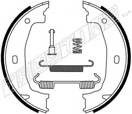 Комплект тормозных колодок, стояночная тормозная система 019.028K