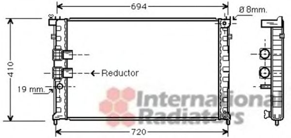 Radiator, engine cooling 40002339