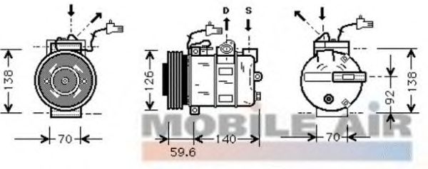 Compressor, air conditioning 4700K065