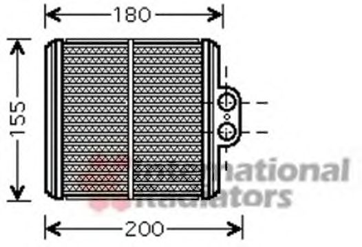 Permutador de calor, aquecimento do habitáculo 52006093