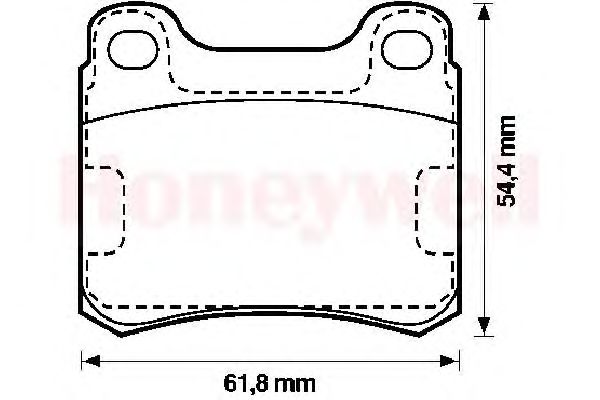 Комплект тормозных колодок, дисковый тормоз 571556J-AS