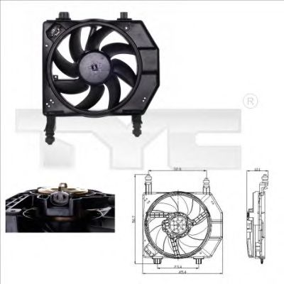 Fan, radiator 810-0029