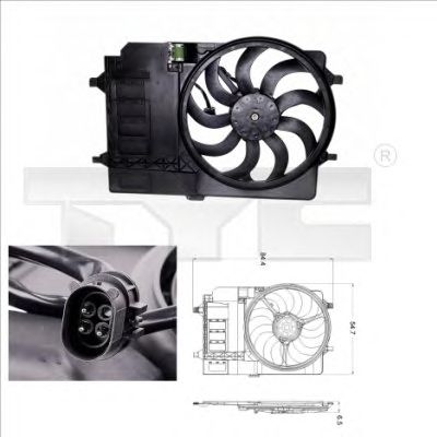 Fan, radiator 803-0001
