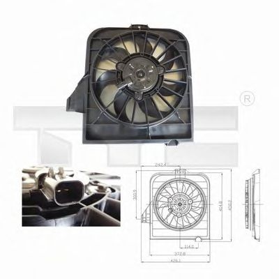 Fan, radiator 804-0003