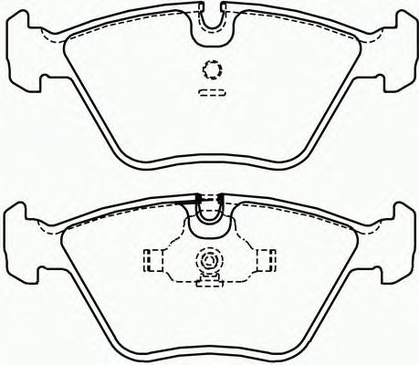 Комплект тормозных колодок, дисковый тормоз P 06 012