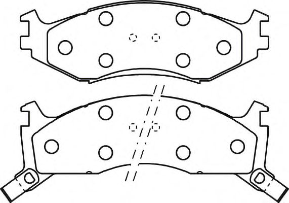Комплект тормозных колодок, дисковый тормоз P 11 006