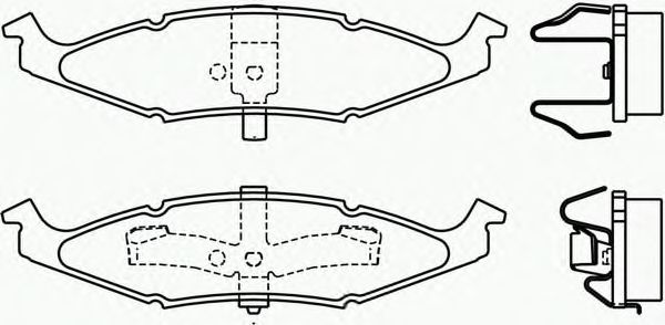 Комплект тормозных колодок, дисковый тормоз P 11 009