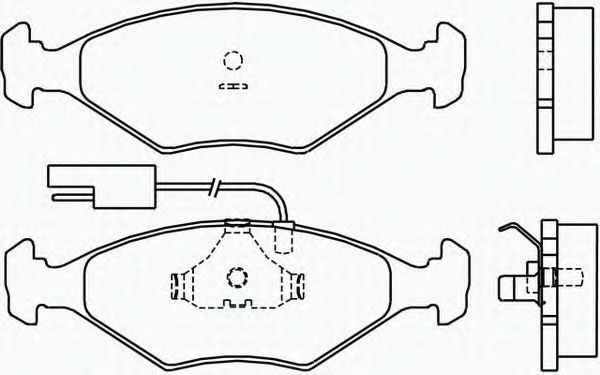 Комплект тормозных колодок, дисковый тормоз P 23 039