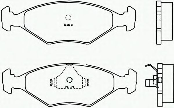 Комплект тормозных колодок, дисковый тормоз P 23 055