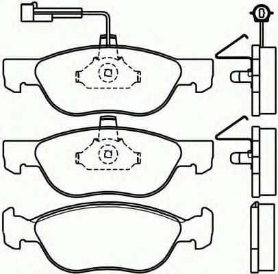 Комплект тормозных колодок, дисковый тормоз P 23 070