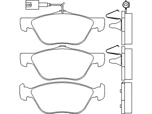 Комплект тормозных колодок, дисковый тормоз P 23 112