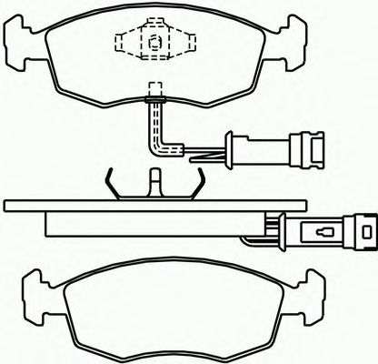 Комплект тормозных колодок, дисковый тормоз P 24 007