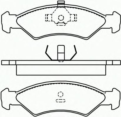 Комплект тормозных колодок, дисковый тормоз P 24 016