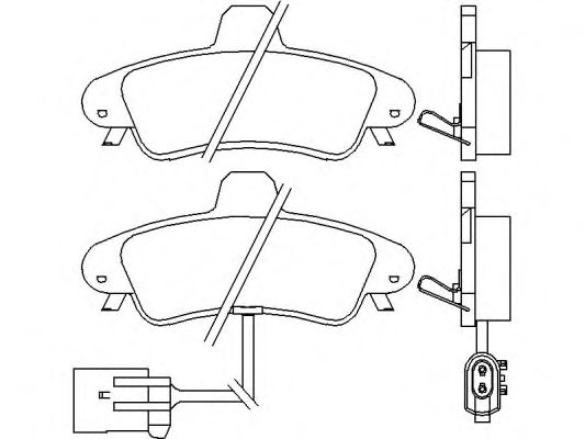 Комплект тормозных колодок, дисковый тормоз P 24 038