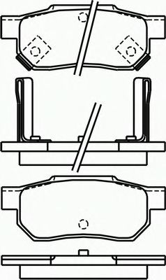 Kit de plaquettes de frein, frein à disque P 28 017