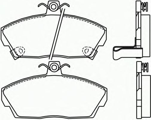 Комплект тормозных колодок, дисковый тормоз P 28 020