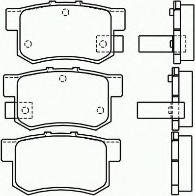 Комплект тормозных колодок, дисковый тормоз P 28 022