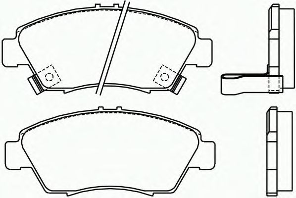 Комплект тормозных колодок, дисковый тормоз P 28 023