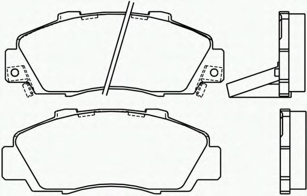 Комплект тормозных колодок, дисковый тормоз P 28 026
