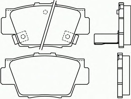 Комплект тормозных колодок, дисковый тормоз P 28 040