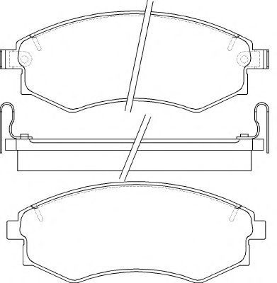 Комплект тормозных колодок, дисковый тормоз P 30 022