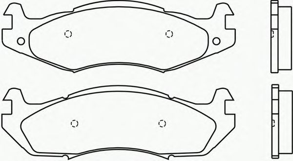 Комплект тормозных колодок, дисковый тормоз P 37 001