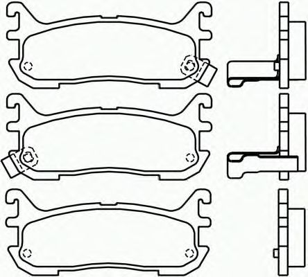 Комплект тормозных колодок, дисковый тормоз P 49 021