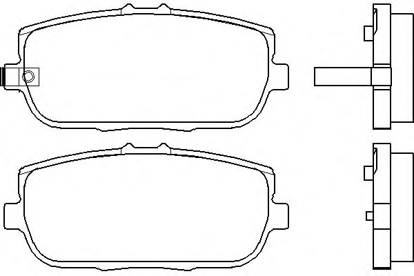 Комплект тормозных колодок, дисковый тормоз P 49 044
