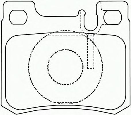 Комплект тормозных колодок, дисковый тормоз P 50 012