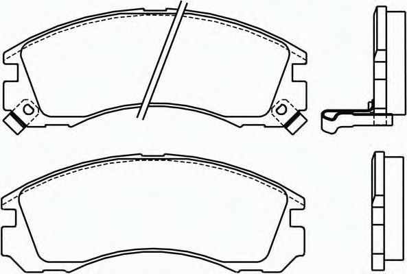 Комплект тормозных колодок, дисковый тормоз P 54 017