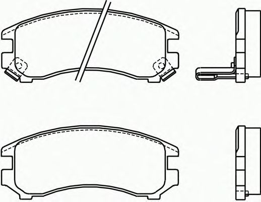 Комплект тормозных колодок, дисковый тормоз P 56 018
