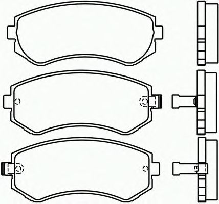 Комплект тормозных колодок, дисковый тормоз P 56 039