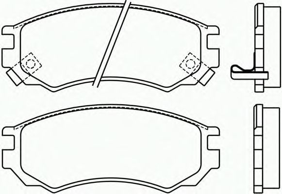 Комплект тормозных колодок, дисковый тормоз P 56 055