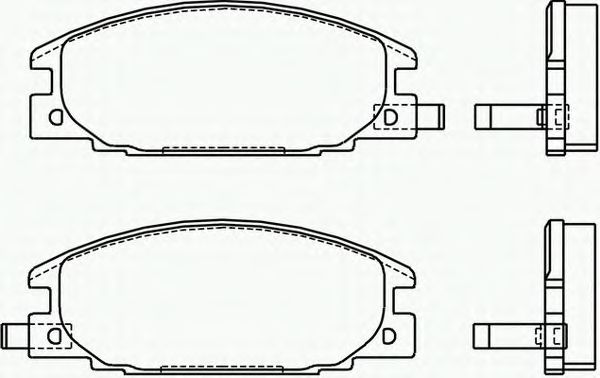 Комплект тормозных колодок, дисковый тормоз P 59 015