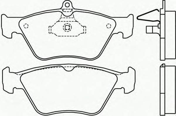 Комплект тормозных колодок, дисковый тормоз P 59 019
