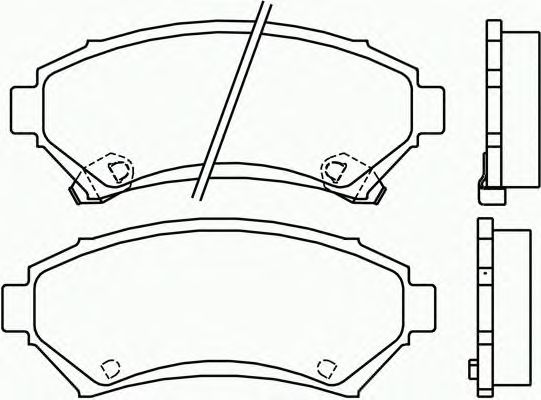 Комплект тормозных колодок, дисковый тормоз P 59 028