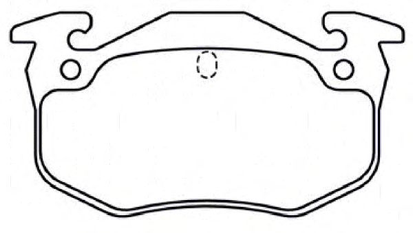 Комплект тормозных колодок, дисковый тормоз P 61 032